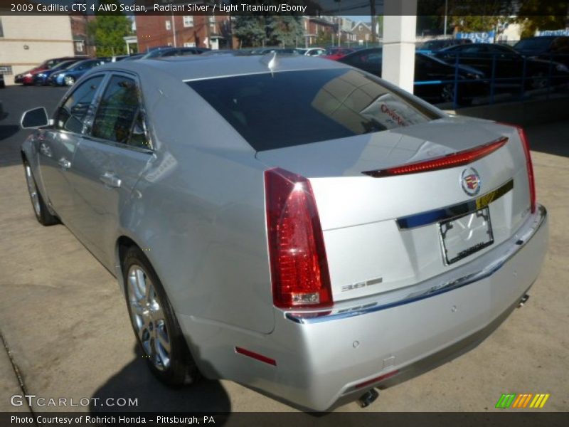 Radiant Silver / Light Titanium/Ebony 2009 Cadillac CTS 4 AWD Sedan