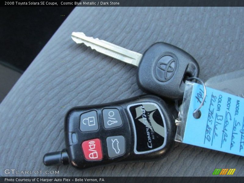 Cosmic Blue Metallic / Dark Stone 2008 Toyota Solara SE Coupe