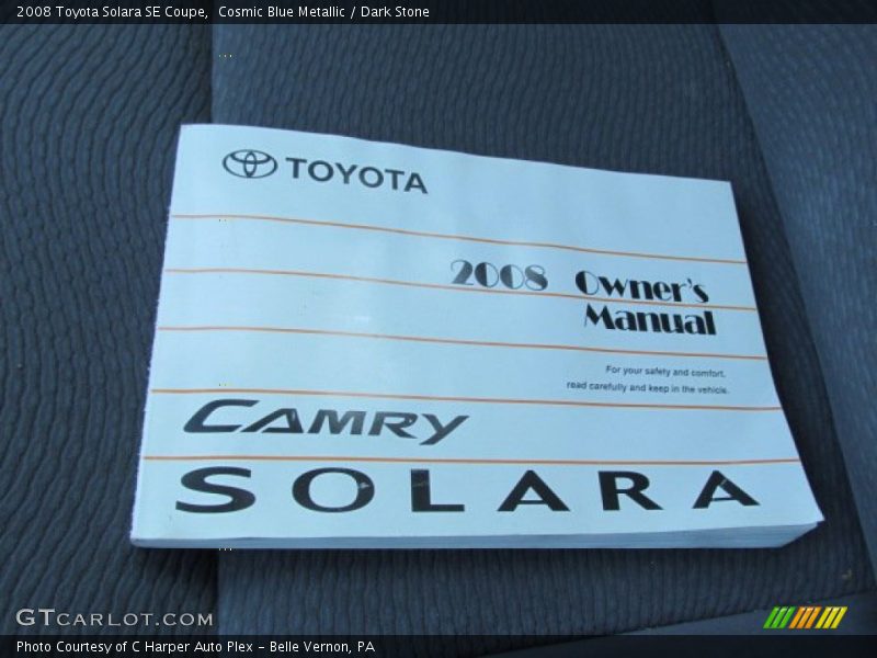 Cosmic Blue Metallic / Dark Stone 2008 Toyota Solara SE Coupe