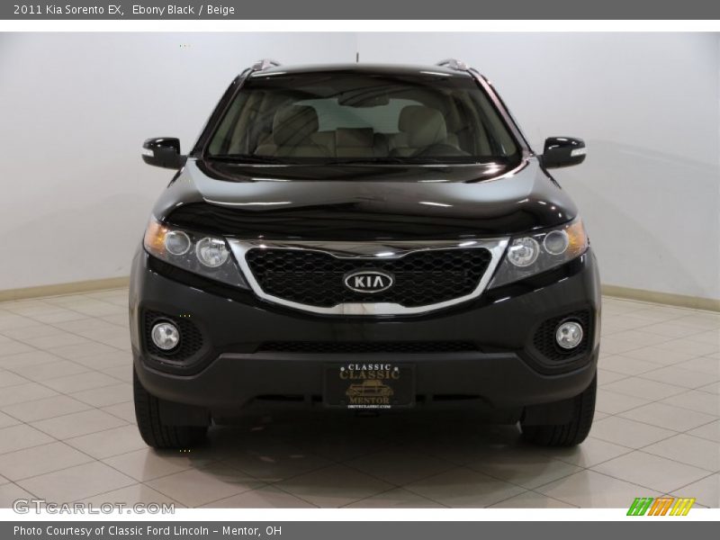 Ebony Black / Beige 2011 Kia Sorento EX