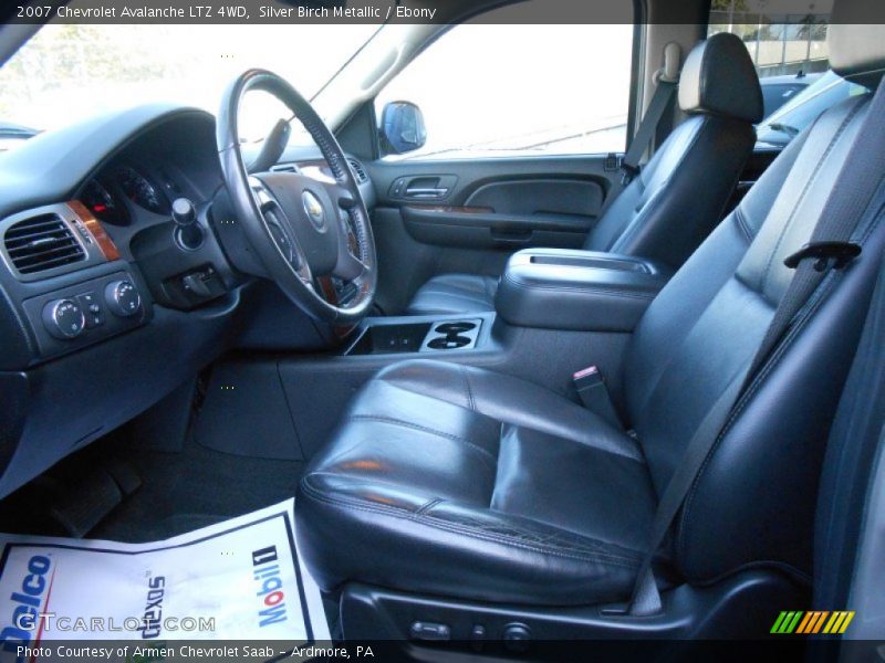 Silver Birch Metallic / Ebony 2007 Chevrolet Avalanche LTZ 4WD