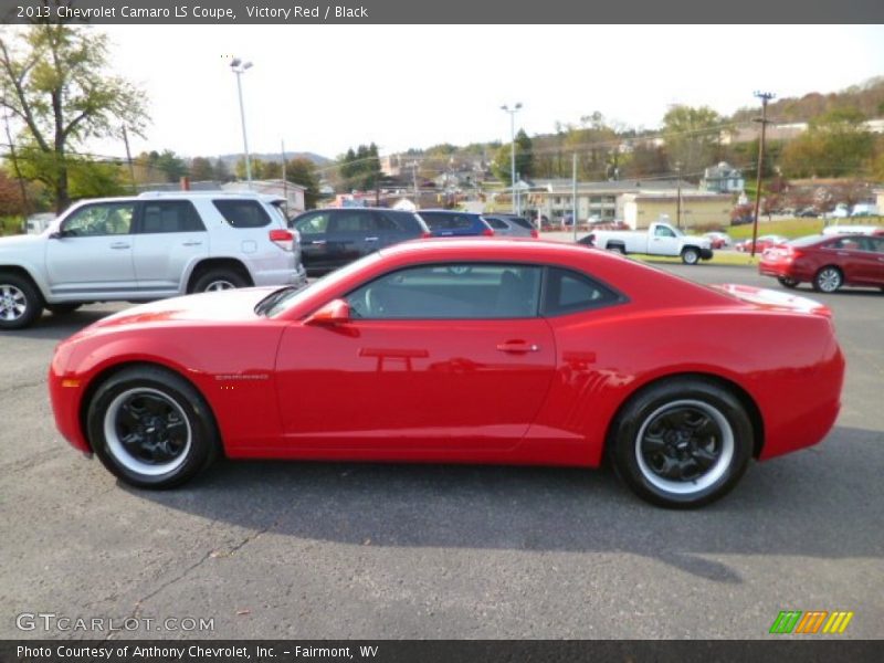 Victory Red / Black 2013 Chevrolet Camaro LS Coupe