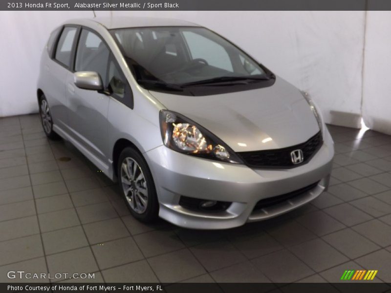 Alabaster Silver Metallic / Sport Black 2013 Honda Fit Sport