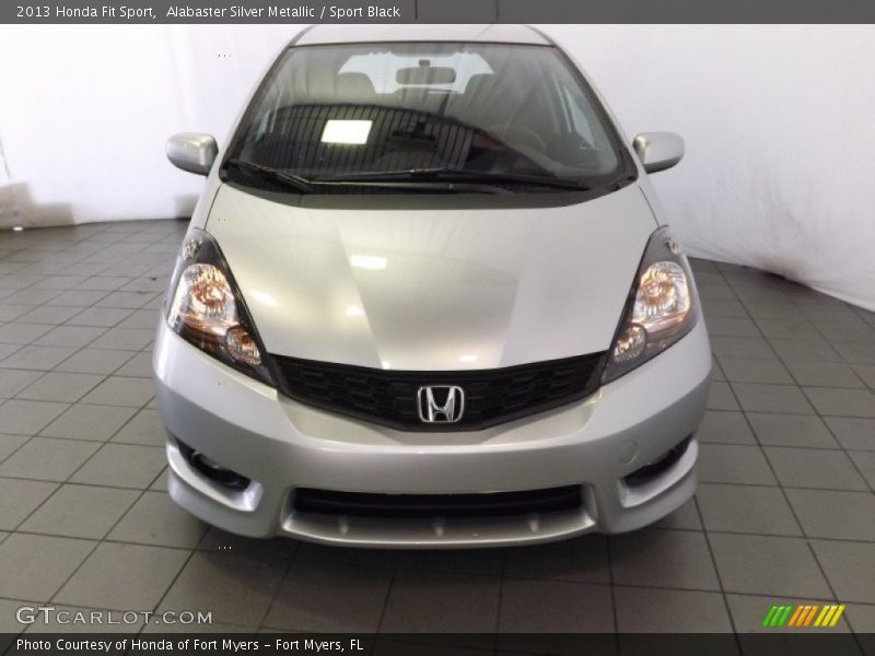 Alabaster Silver Metallic / Sport Black 2013 Honda Fit Sport