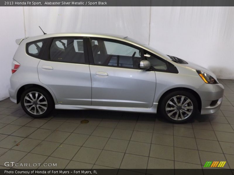 Alabaster Silver Metallic / Sport Black 2013 Honda Fit Sport