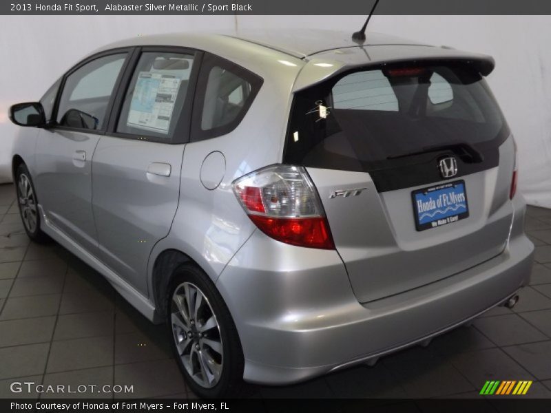 Alabaster Silver Metallic / Sport Black 2013 Honda Fit Sport