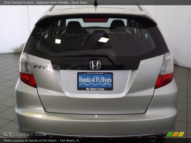 Alabaster Silver Metallic / Sport Black 2013 Honda Fit Sport