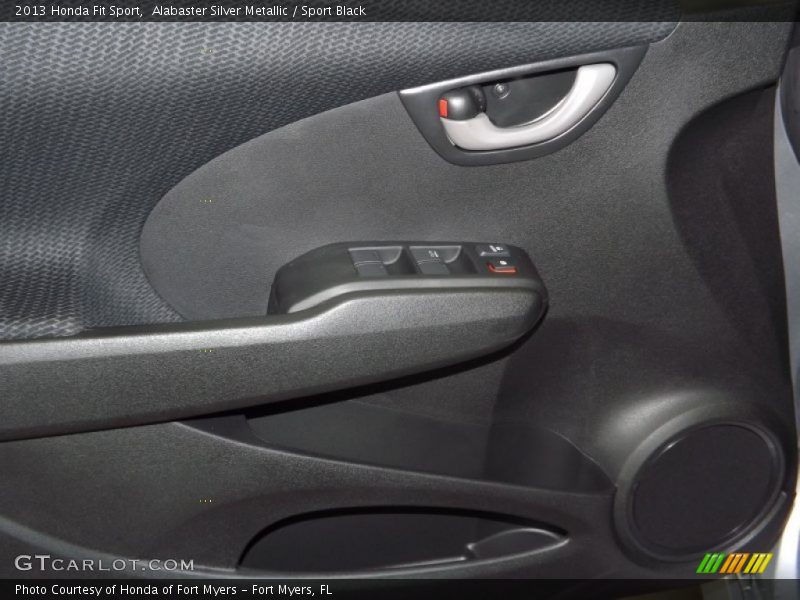 Alabaster Silver Metallic / Sport Black 2013 Honda Fit Sport