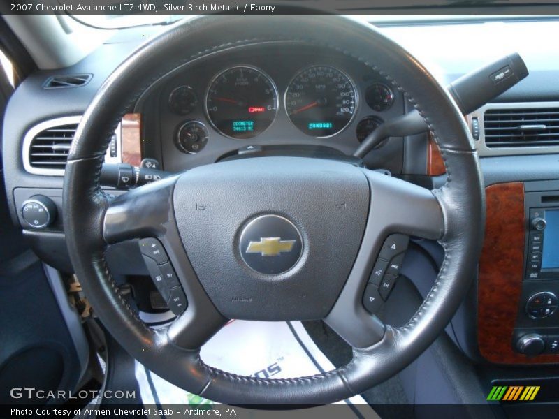 Silver Birch Metallic / Ebony 2007 Chevrolet Avalanche LTZ 4WD