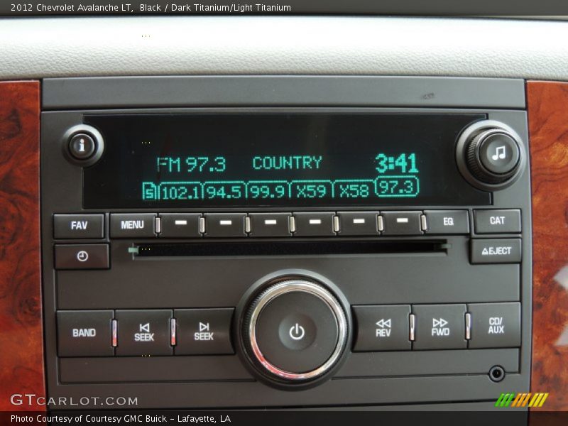 Black / Dark Titanium/Light Titanium 2012 Chevrolet Avalanche LT