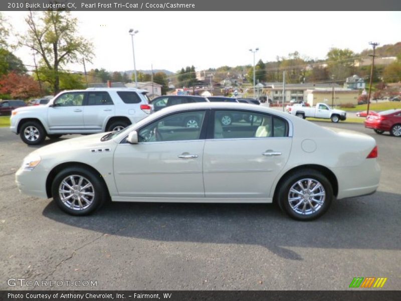 Pearl Frost Tri-Coat / Cocoa/Cashmere 2010 Buick Lucerne CX