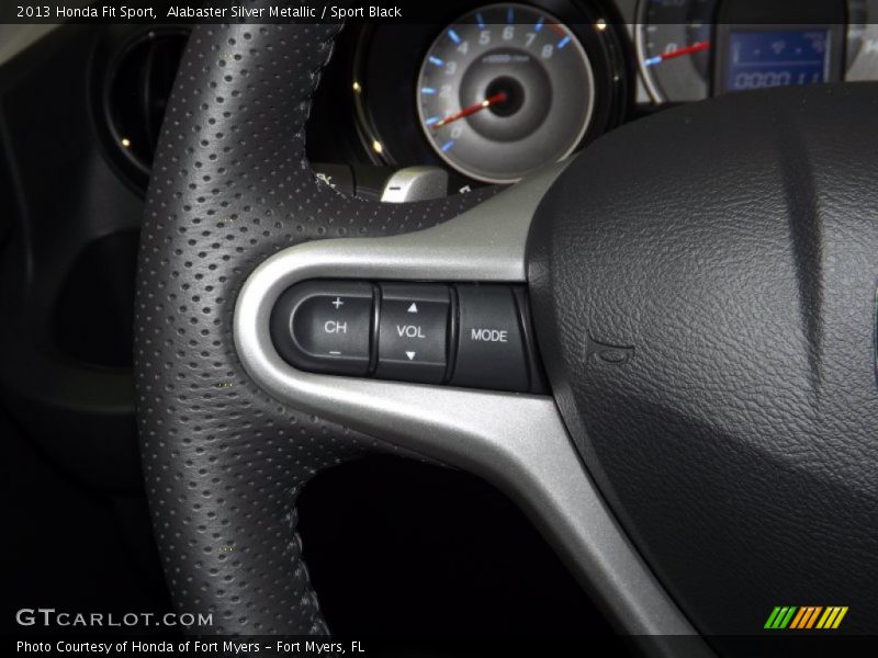 Alabaster Silver Metallic / Sport Black 2013 Honda Fit Sport