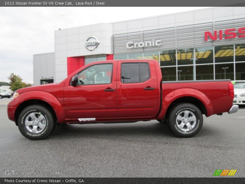 Lava Red / Steel 2013 Nissan Frontier SV V6 Crew Cab