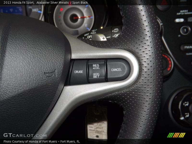 Alabaster Silver Metallic / Sport Black 2013 Honda Fit Sport