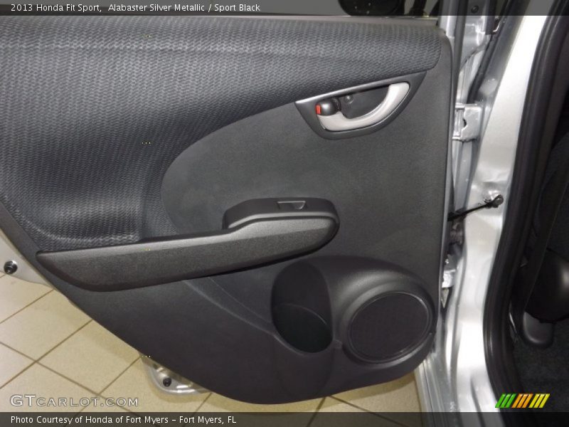 Alabaster Silver Metallic / Sport Black 2013 Honda Fit Sport