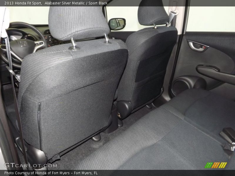 Alabaster Silver Metallic / Sport Black 2013 Honda Fit Sport