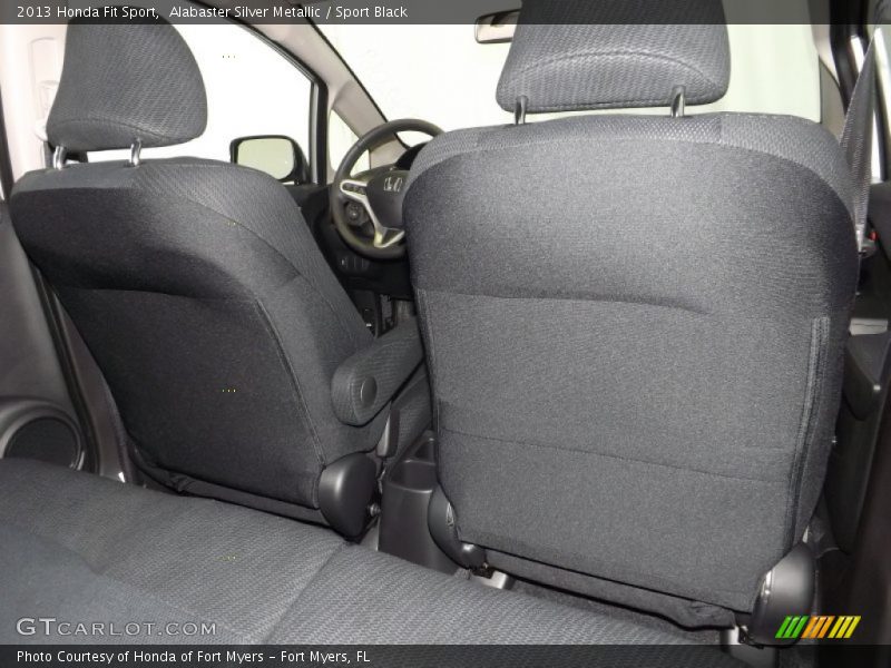 Alabaster Silver Metallic / Sport Black 2013 Honda Fit Sport