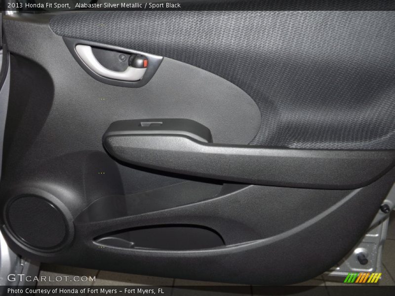 Alabaster Silver Metallic / Sport Black 2013 Honda Fit Sport