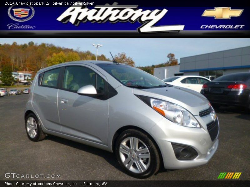 Silver Ice / Silver/Silver 2014 Chevrolet Spark LS