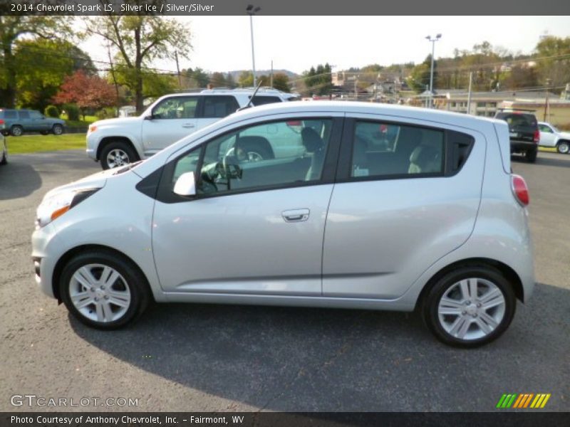 Silver Ice / Silver/Silver 2014 Chevrolet Spark LS