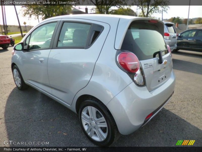 Silver Ice / Silver/Silver 2014 Chevrolet Spark LS