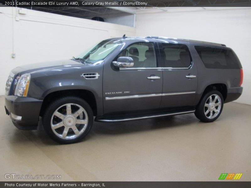 Galaxy Gray Metallic / Ebony/Ebony 2011 Cadillac Escalade ESV Luxury AWD