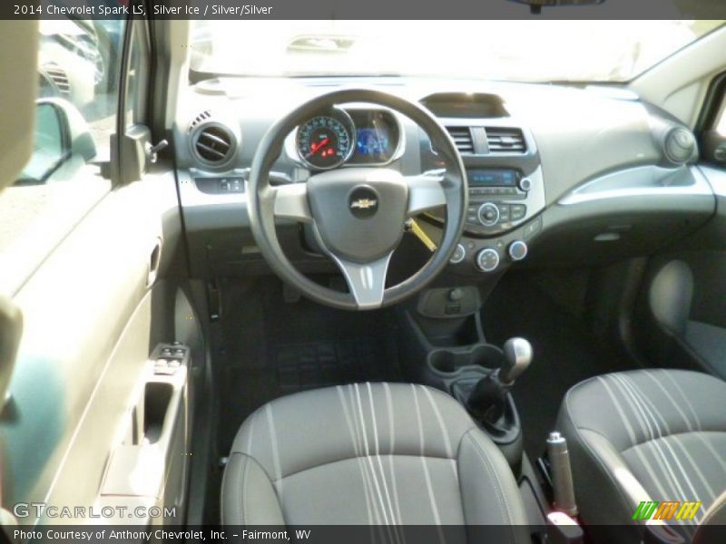 Silver Ice / Silver/Silver 2014 Chevrolet Spark LS