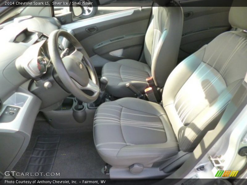 Silver Ice / Silver/Silver 2014 Chevrolet Spark LS