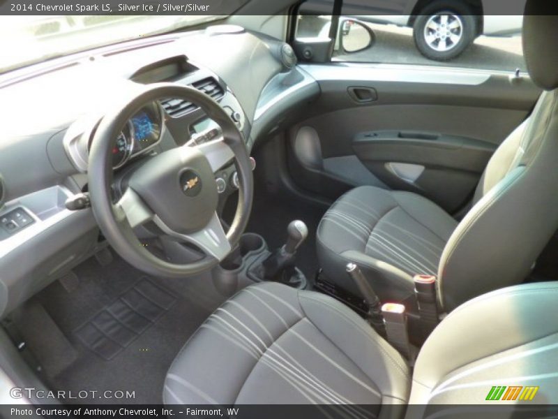 Silver Ice / Silver/Silver 2014 Chevrolet Spark LS