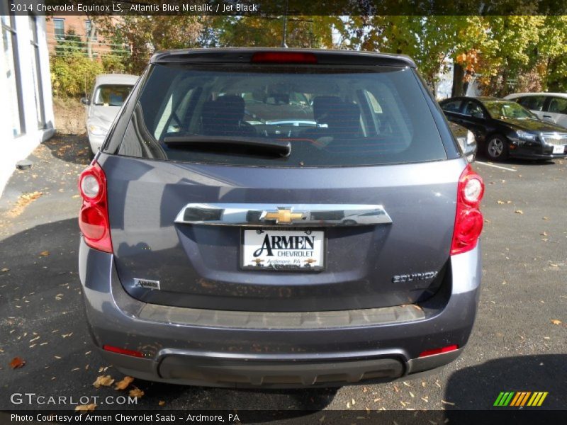 Atlantis Blue Metallic / Jet Black 2014 Chevrolet Equinox LS