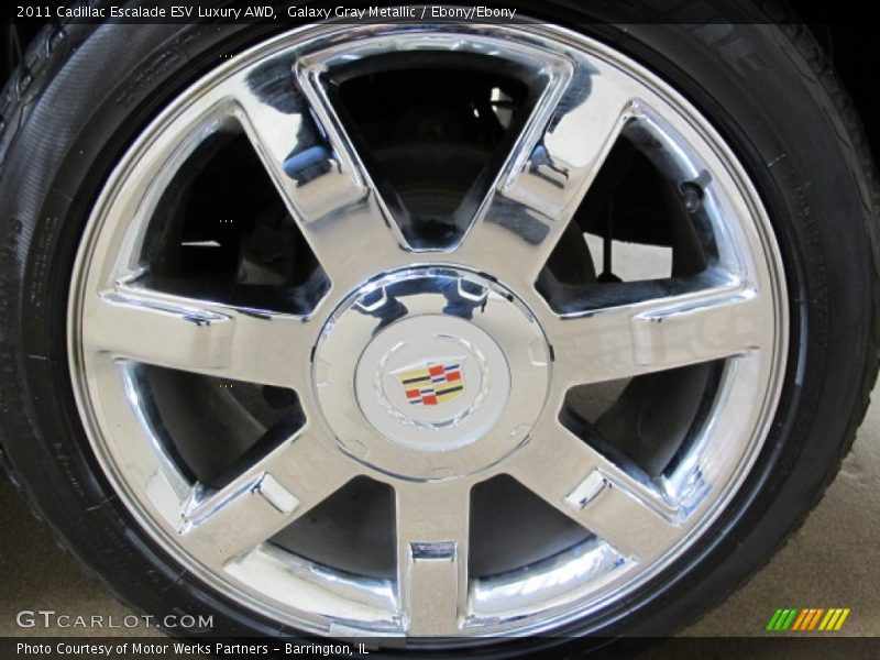 Galaxy Gray Metallic / Ebony/Ebony 2011 Cadillac Escalade ESV Luxury AWD
