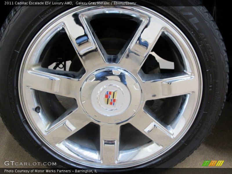 Galaxy Gray Metallic / Ebony/Ebony 2011 Cadillac Escalade ESV Luxury AWD