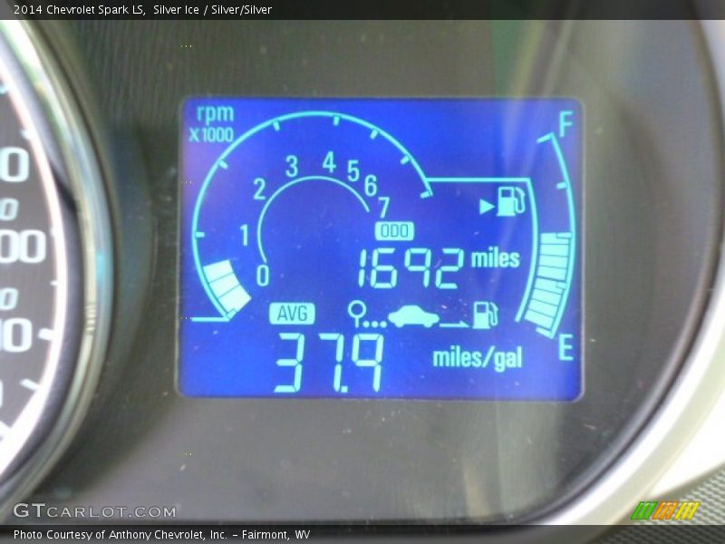 Silver Ice / Silver/Silver 2014 Chevrolet Spark LS