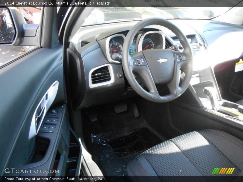 Atlantis Blue Metallic / Jet Black 2014 Chevrolet Equinox LS