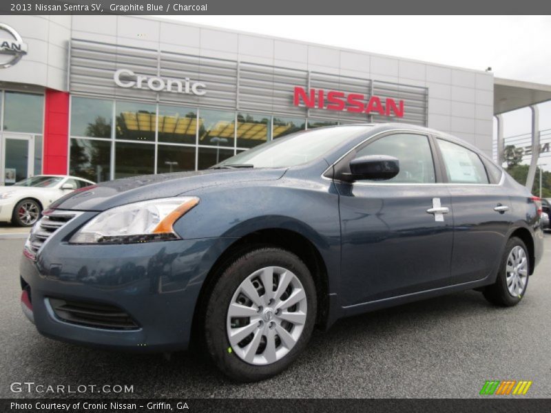 Graphite Blue / Charcoal 2013 Nissan Sentra SV