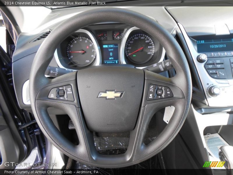 Atlantis Blue Metallic / Jet Black 2014 Chevrolet Equinox LS