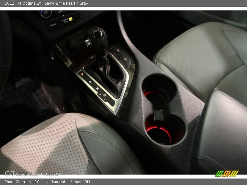 Snow White Pearl / Gray 2012 Kia Optima EX