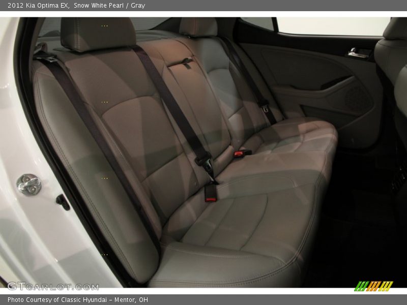 Snow White Pearl / Gray 2012 Kia Optima EX