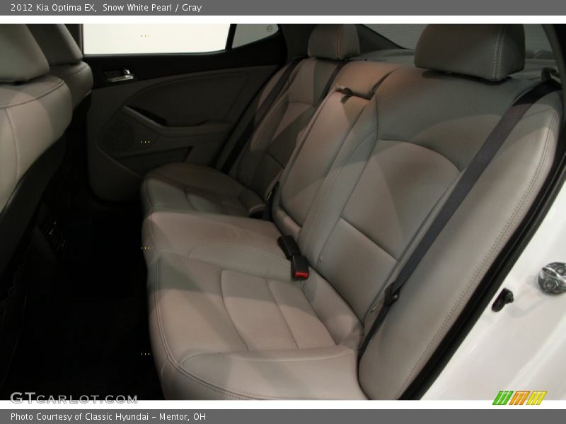 Snow White Pearl / Gray 2012 Kia Optima EX