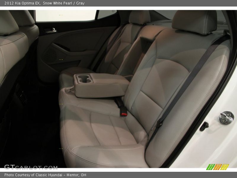 Snow White Pearl / Gray 2012 Kia Optima EX