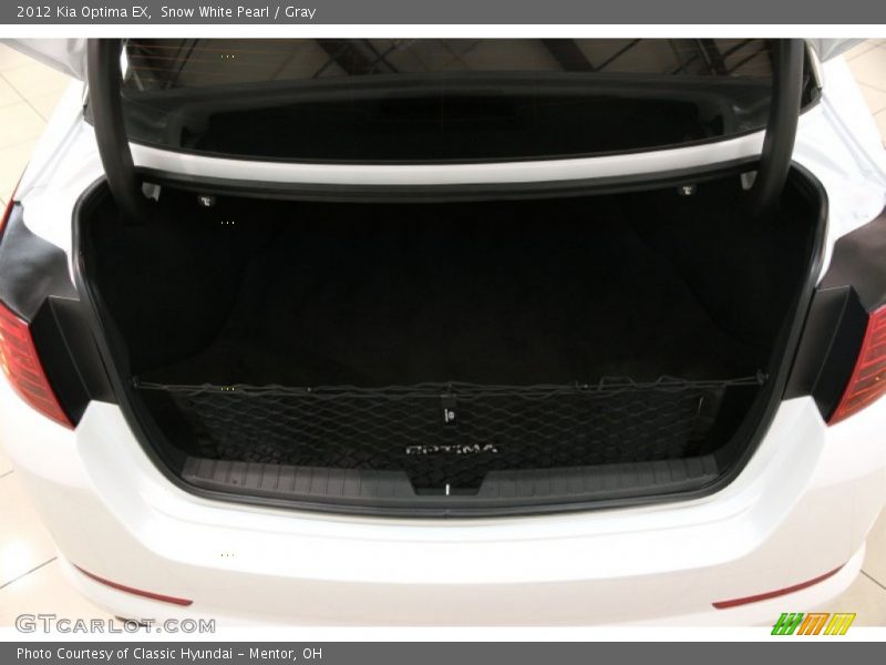 Snow White Pearl / Gray 2012 Kia Optima EX