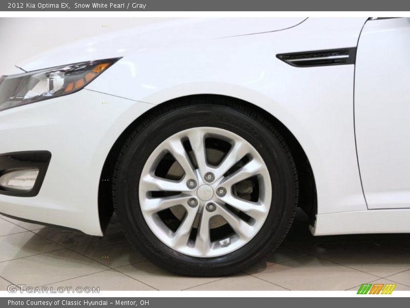 Snow White Pearl / Gray 2012 Kia Optima EX