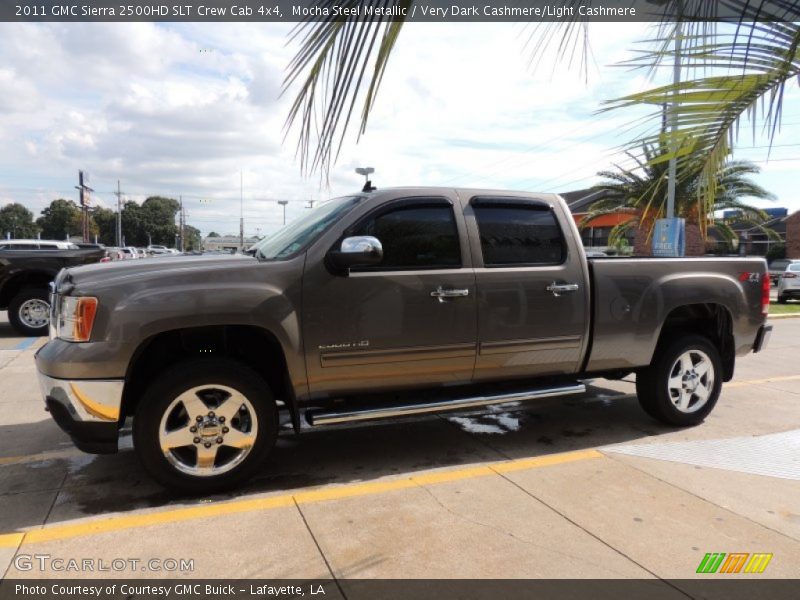 Mocha Steel Metallic / Very Dark Cashmere/Light Cashmere 2011 GMC Sierra 2500HD SLT Crew Cab 4x4