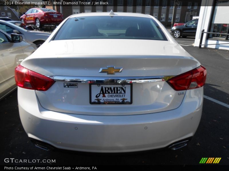 White Diamond Tricoat / Jet Black 2014 Chevrolet Impala LTZ