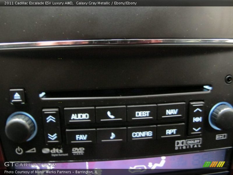 Galaxy Gray Metallic / Ebony/Ebony 2011 Cadillac Escalade ESV Luxury AWD