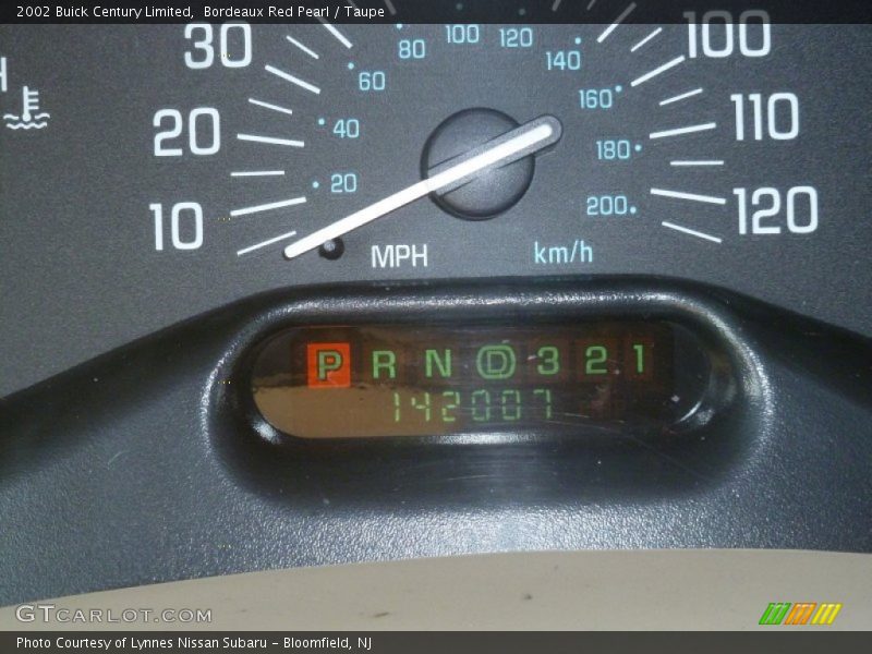 Bordeaux Red Pearl / Taupe 2002 Buick Century Limited