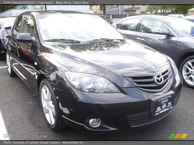 Black Mica / Black/Blue 2004 Mazda MAZDA3 s Hatchback
