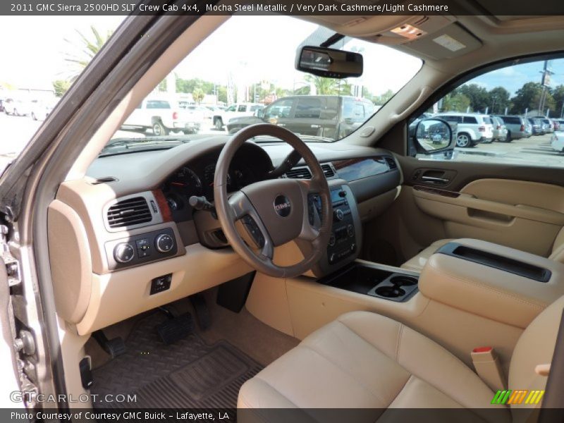 Mocha Steel Metallic / Very Dark Cashmere/Light Cashmere 2011 GMC Sierra 2500HD SLT Crew Cab 4x4