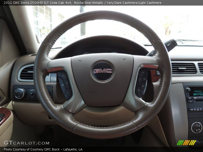 Mocha Steel Metallic / Very Dark Cashmere/Light Cashmere 2011 GMC Sierra 2500HD SLT Crew Cab 4x4