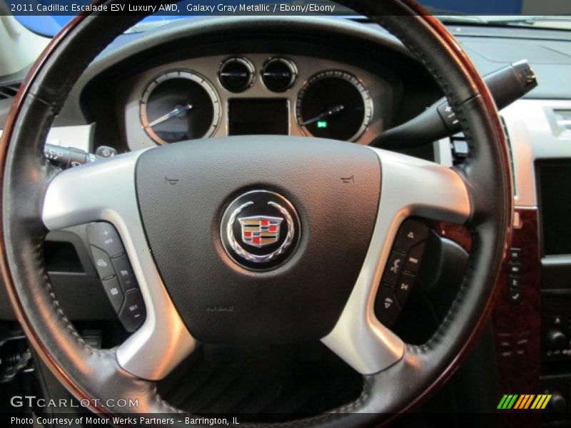 Galaxy Gray Metallic / Ebony/Ebony 2011 Cadillac Escalade ESV Luxury AWD
